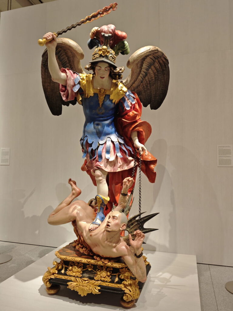 El arcángel San Miguel venciendo al demonio. Luisa Roldán.